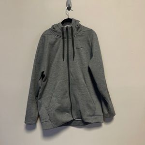 Grey Men’s Nike Hooded Zip Up Drifit Sweatshirt - Never Worn
